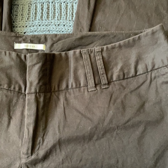 Merona size 24W pants. 97% cotton. Brown in color - Picture 3 of 7